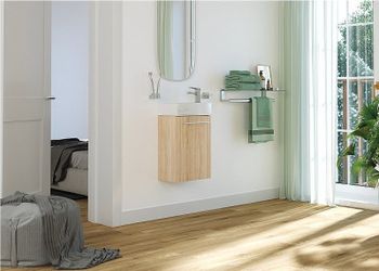 Тумба под раковину Creto Pollino 37 15-1418-1419S подвесная Soft — фото 4, Тумбы под раковину