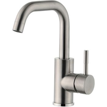 Смеситель для кухни ZorG Steel Hammer SH 8714 INOX Нержавеющая сталь — фото 1, Смесители для кухни