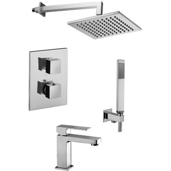 Комплект смесителей Paffoni Elle KITLEQ518CR071 Хром — фото 1, Готовые комплекты для ванной комнаты