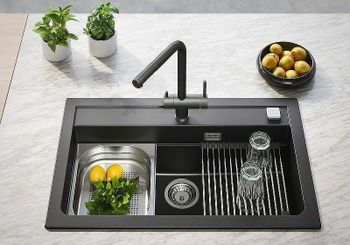 Кухонная мойка Alveus Granital Atrox 40 Carbon G91 790x500 1140447 Угольная — фото 4, Кухонные мойки