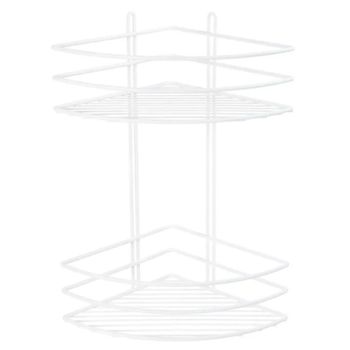 Полка корзина Fixsen FX-710W-2 угловая Белая — фото 1, Полки для ванной и душа