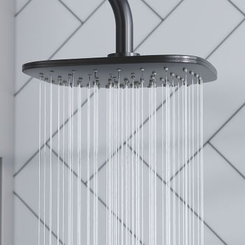 Душевая система Damixa Eclipse 931000300 Черная матовая — фото 9, Душевые стойки