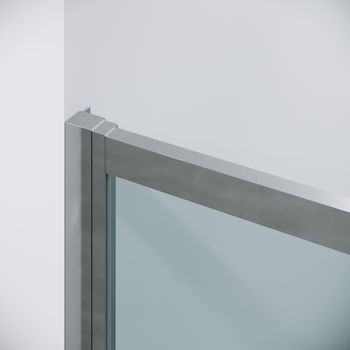 Душевая дверь Grossman Cosmo 100 100.K33.02.100.10.00 профиль Хром стекло прозрачное — фото 8, Раздвижные душевые двери