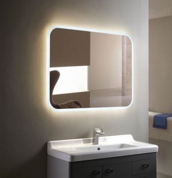 Зеркало Creto Milano 80 1-800680M с подсветкой с сенсорным выключателем — фото 1, Зеркала в ванную комнату