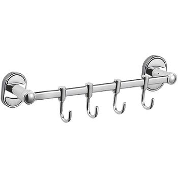 Вешалка для полотенец Haiba HB1915-4 Хром — фото 1, Крючки для полотенец
