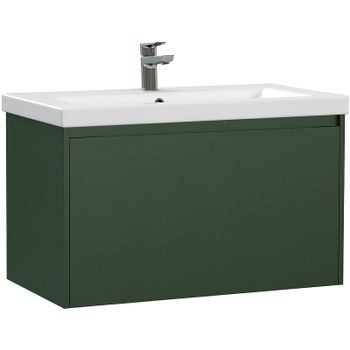 Тумба под раковину Cersanit Grande 80 64303 подвесная Зеленая — фото 1, Тумбы под раковину