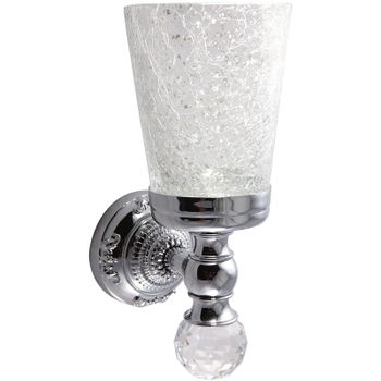 Стакан для зубных щеток Migliore Cristalia 16788 Хром с кристаллом Swarovski — фото 1, Стаканы для зубных щеток