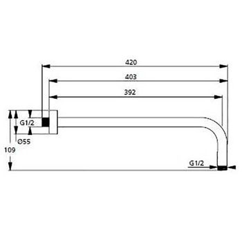 Комплект смесителей Ideal Standard Esla BD002XC Хром — фото 11, Готовые комплекты для ванной комнаты