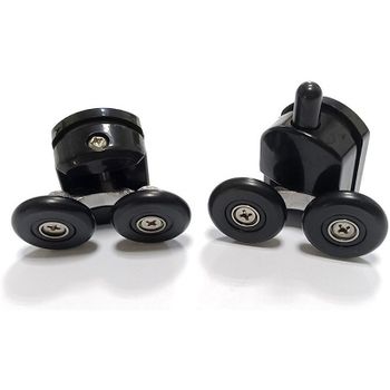 Душевая дверь Abber Schwarzer Diamant 170 AG33170BH профиль Черный стекло прозрачное — фото 3, Раздвижные душевые двери