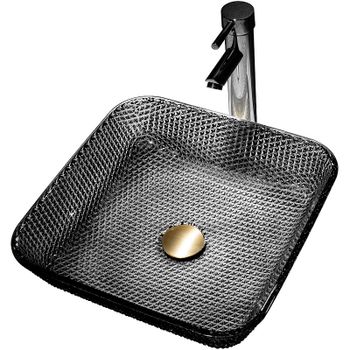 Раковина-чаша Abber Glas 39 AK2311B Черная — фото 1, Раковины накладные