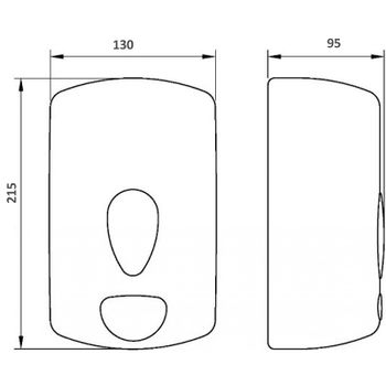 Диспенсер для жидкого мыла Nofer Classic 03036.W Белый — фото 5, Диспенсеры для жидкого мыла