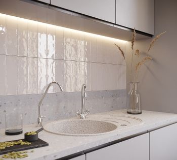 Кухонная мойка Domaci Бьелла DMC-18S GWS-18S-328 Бежевая — фото 3, Кухонные мойки