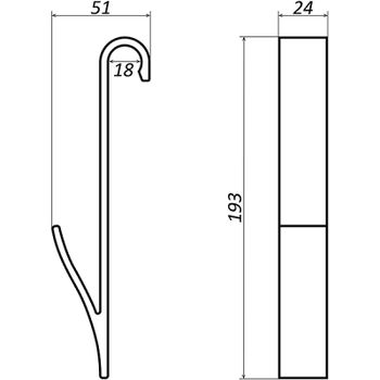 Набор вешалок на полотенцесушитель Altasan Vnp VNPwhite4s Белый — фото 8, Крючки для полотенец