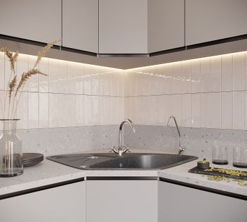 Кухонная мойка Domaci Бьелла DMC-10E GWS-10E-308 Черная — фото 2, Кухонные мойки