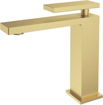 Смеситель для раковины Vincea Dice VBF-2DS1BG Брашированное золото — фото 1, Смесители для раковины