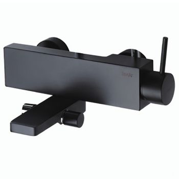 Смеситель для ванны Bravat Arc F66061K-01A-ENG Черный — фото 1, Смеситель для ванны