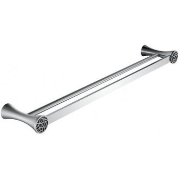 Полотенцедержатель CeramaLux Virginia 94309A двойной Хром — фото 1, Полотенцедержатели