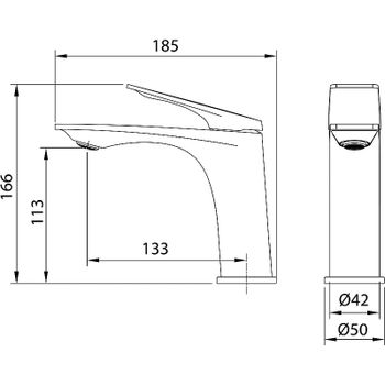Смеситель для раковины Grossman Galaxy 510.K35.01.100 Хром — фото 5, Смесители для раковины