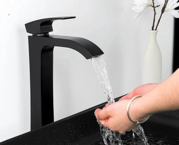 Смеситель для раковины Gappo G07-6 G1007-86 Черный матовый — фото 9, Смесители для раковины