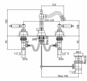 Товар: Смеситель для биде Cezares First FIRST-BBS2-02-Bi Бронза - фото 2 Смеситель для биде Cezares First FIRST-BBS2-02-Bi Бронза — фото 2, Смесители для биде