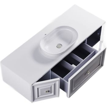 Подвесной шкаф Astra Form Шарм 35 03350003 распашной Белый матовый — фото 6, Шкафы для ванной