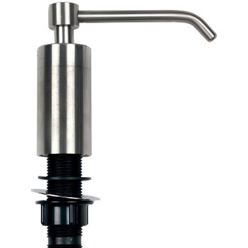 Диспенсер для жидкого мыла-пены Nofer 03103.S встраиваемый Матовая нержавеющая сталь — фото 3, Диспенсеры для жидкого мыла