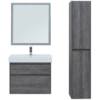 Тумба под раковину Aquanet Nova Lite 60 242577 подвесная Дуб рошелье — фото 4, Тумбы под раковину