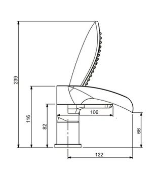 Смеситель на борт ванны Gappo G48 G1148-8 Белый Хром — фото 13, Смесители на борт ванны