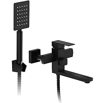 Смеситель для ванны Frap H802-6 F32802-6 универсальный Черный матовый — фото 1, Смеситель для ванны