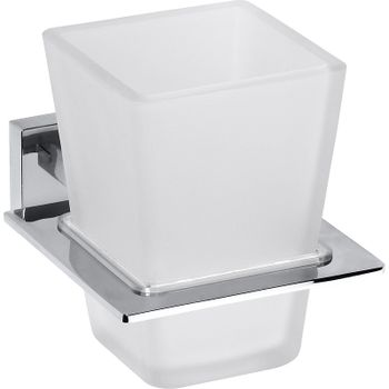 Стакан для зубных щеток Bemeta Plaza 118110052 Хром — фото 1, Стаканы для зубных щеток