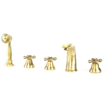 Смеситель на борт ванны Webert Armony AM730401065 Бронза — фото 1, Смесители на борт ванны