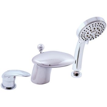 Смеситель на борт ванны Rav Slezak Dunaj D471.5S Хром — фото 1, Смесители на борт ванны