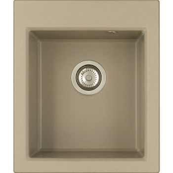 Кухонная мойка Aquaton Линеа 43 1A732932LW250 Серый шелк — фото 1, Кухонные мойки