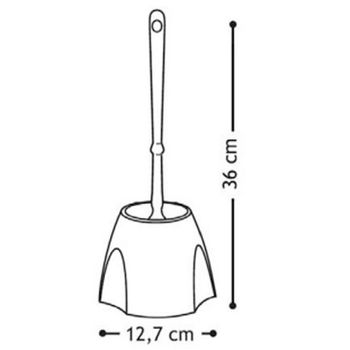 Ершик для унитаза Nofer 09107.W Белый — фото 2, Ершики для унитаза