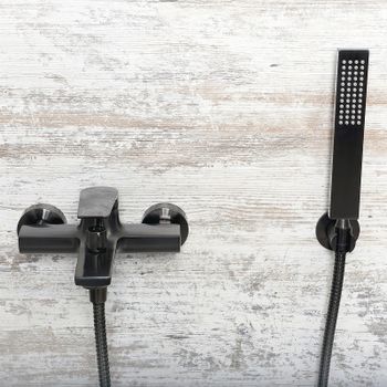 Смеситель для ванны WasserKRAFT Wiese 8401 Оружейная сталь — фото 3, Смеситель для ванны