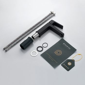 Товар: Смеситель для раковины Splenka S02.10.06 Черный матовый - фото 11 Смеситель для раковины Splenka S02.10.06 Черный матовый — фото 11, Смесители для раковины