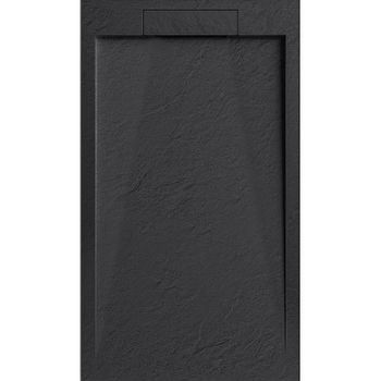 Душевой поддон из искусственного камня Esbano Luxe ESP-LX108B 100x80 ESPLX 108B Черный матовый — фото 1, Душевые поддоны из искусственного камня