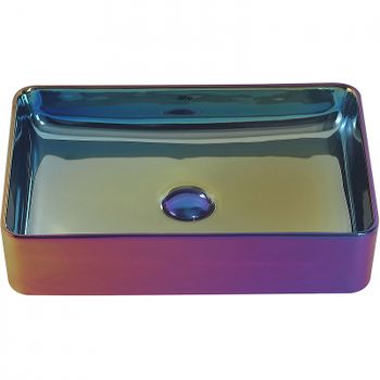 Товар: Раковина-чаша Abber Rechteck 51 AC2207Regen Хамелеон - фото 2 Раковина-чаша Abber Rechteck 51 AC2207Regen Хамелеон — фото 2, Раковины накладные