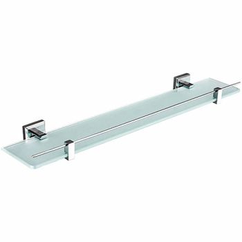 Стеклянная полка Gappo G38 G3807 Хром — фото 1, Полки для ванной и душа