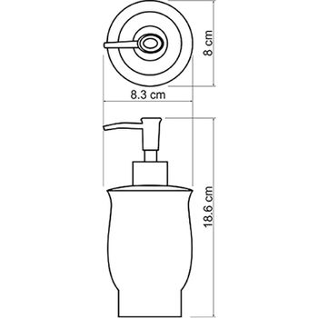 Товар: Дозатор для жидкого мыла WasserKRAFT K-C183 Белый - фото 2 Дозатор для жидкого мыла WasserKRAFT K-C183 Белый — фото 2, Дозаторы