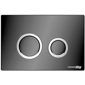 Инсталляция WasserKRAFT Salm 27TLT.010.ME.BL.PB01 для унитаза Черное стекло с Черной глянцевой клавишей смыва — фото 3, Инсталляции для унитазов