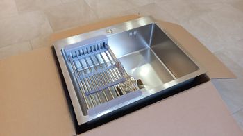 Кухонная мойка Fabia 60х50 60503D Декор — фото 7, Кухонные мойки