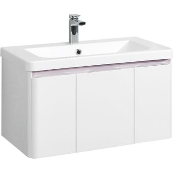 Тумба под раковину Aquaton Шерилл 85 1A208801SH010 подвесная Белая — фото 1, Тумбы под раковину