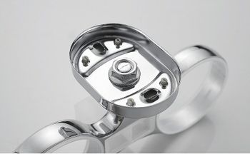 Стакан для зубных щеток Haiba HB1908 двойной Хром — фото 6, Стаканы для зубных щеток