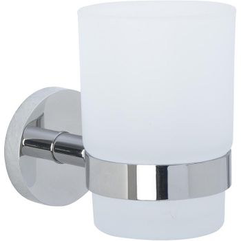 Стакан для зубных щеток Nofer Niza 16861.B Хром — фото 1, Стаканы для зубных щеток