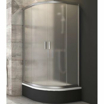 Душевой уголок Ravak Blix BLCP4-90 Sabina 90x90 3B270U40ZG профиль Сатин стекло Grape — фото 1, Душевые уголки четверть круга