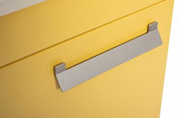 Тумба с раковиной Veedi Compact Line 45 14000012 подвесная Желтая Белая — фото 4, Тумбы с раковиной