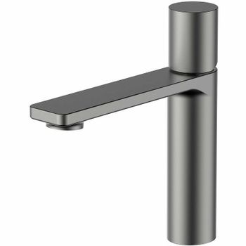 Смеситель для раковины Vincea Vogue VBF-4V3GM Вороненая сталь — фото 1, Смесители для раковины