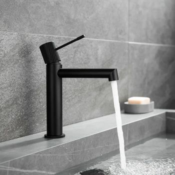 Смеситель для раковины Vincea Desire VBF-1D1MB Черный матовый — фото 5, Смесители для раковины