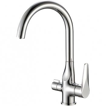 Смеситель для кухни ZorG Steel Hammer SH 910 CR Хром — фото 1, Смесители для кухни